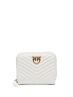 TAYLOR QUILTED WALLET - white
