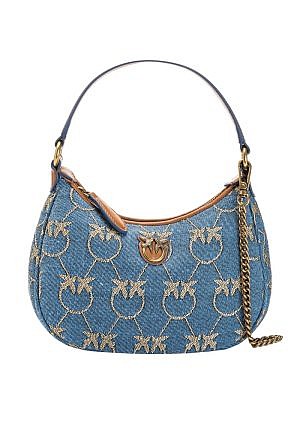 MINI LOVE BAG HALF MOON DENIM