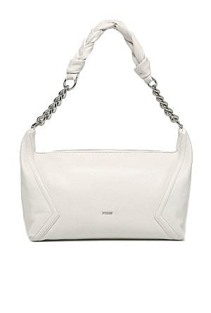MEDIUM HOBO SOFT KNOT - white