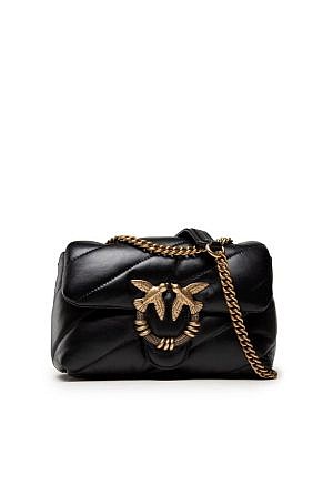 MINI LOVE BAG PUFF MAXI QUILT JEWEL – black