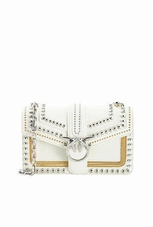 CLASSIC LOVE BAG MIX STUDS - white