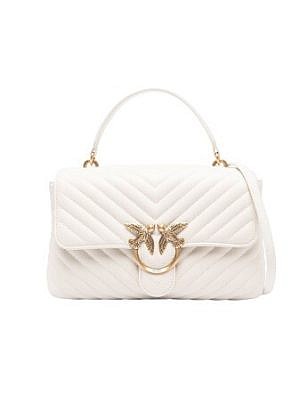 LADY LOVE BAG PUFF CHEVRON - white/gold