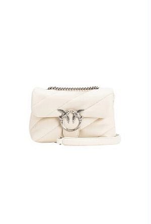 MINI LOVE BAG PUFF MAXI QUILT – white silver
