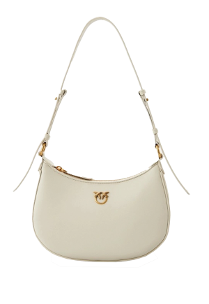 LOVE BAG HALF MOON SIMPLY - white