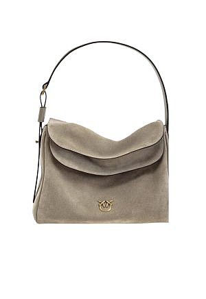 CLASSIC LEAF BAG HOBO IN TUMBLED LEATHER