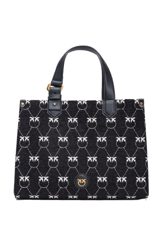 MONOGRAM JACQUARD SHOPPER BOX BAG