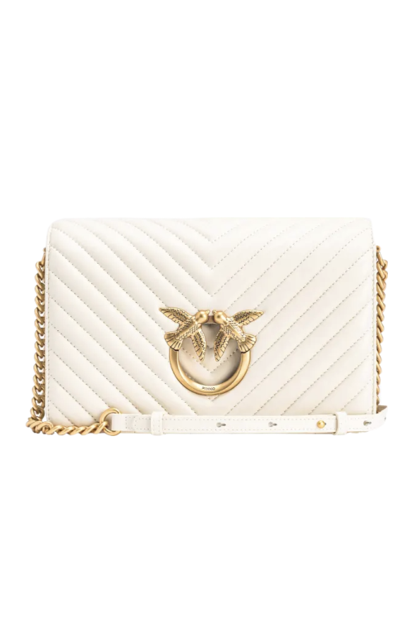 CLASSIC LOVE BAG CLICK CHEVRON – white