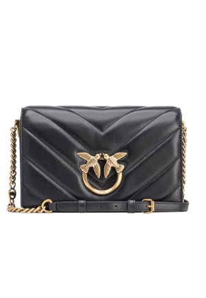 CLASSIC LOVE BAG CLICK BIG CHEVRON – black