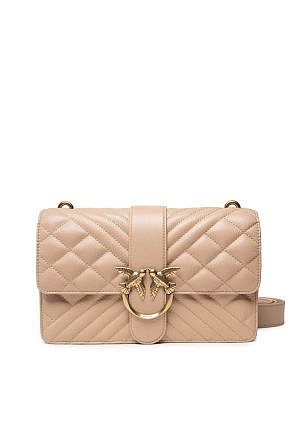 CLASSIC LOVE BAG ICON V QUILT MIX - beige